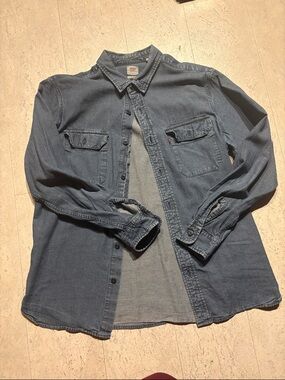 Levi's Light Blue Denim Button-Front Shirt